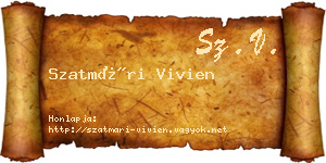 Szatmári Vivien névjegykártya